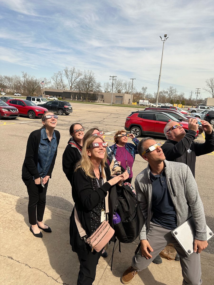 Solar Eclipse viewing with some of my favorite friends and colleagues! @FraserLearning #SolarEclipse2024
