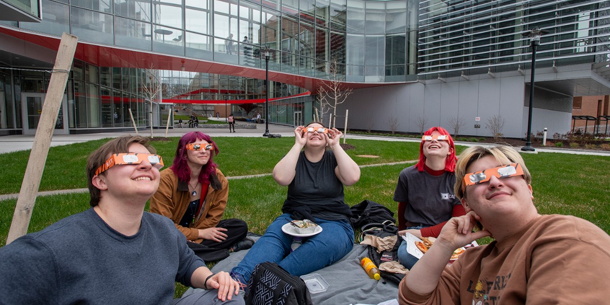 The energy on campus was glowing even when the sun wasn't! Check out more pictures from totality at #RIT over on our Facebook. #eclipse #Eclipse2024 #SolarEclipse 

📸 RIT / Traci Westcott, Scott Hamilton, Carlos Ortiz