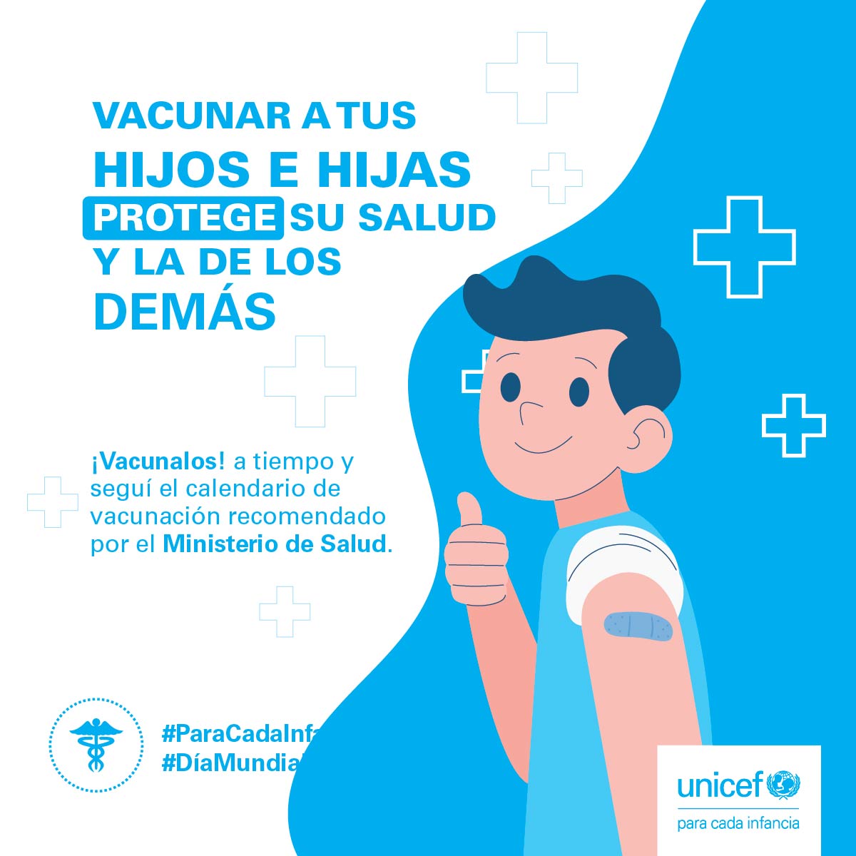 Completar el esquema de vacunación de tus niñas y niños también es salud ¿Ya los vacunaste? #DíaMundialDeLaSalud #ParaCadaInfanciaSalud