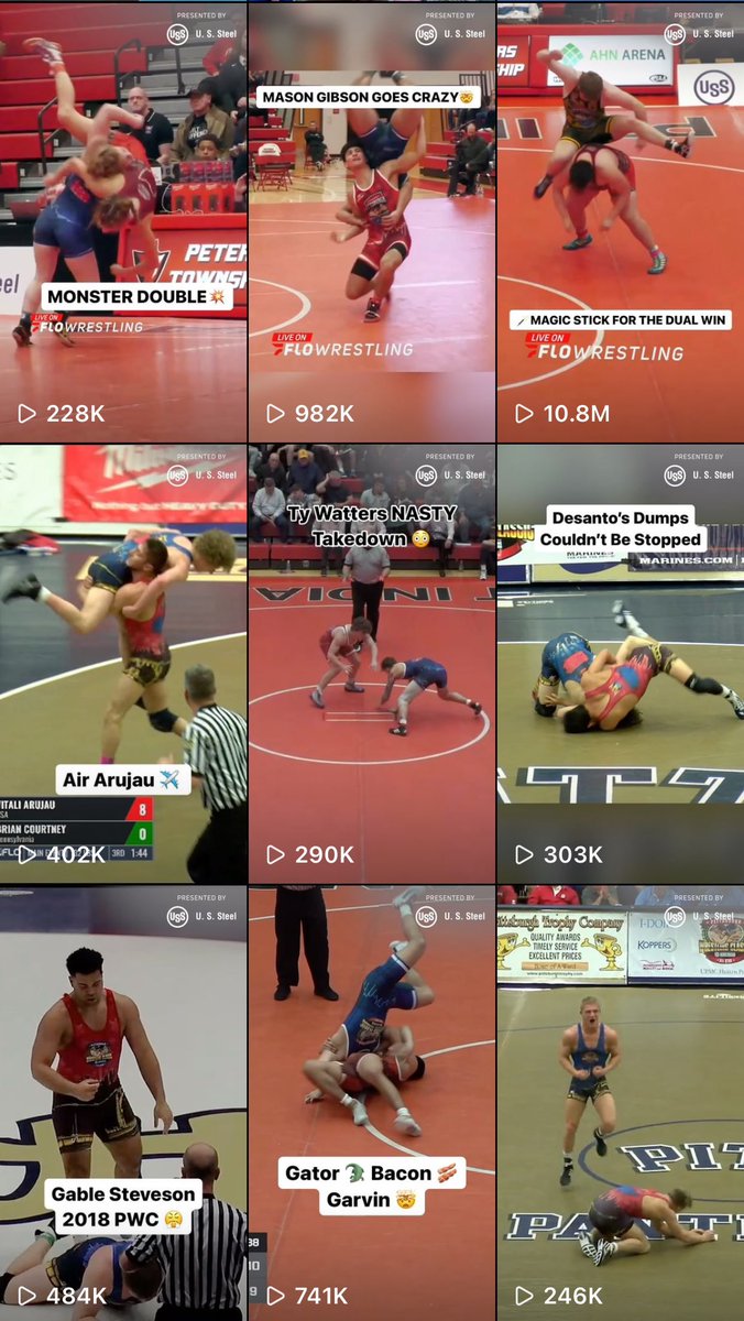 Over 14 million views for these 9 IG reels. Love seeing that many eyeballs on @PWrClassic’s very excellent event. Plenty more on other platforms. Great for @U_S_Steel too!