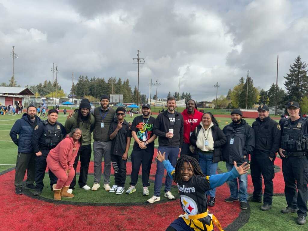 Had a blast this weekend with the Portland Office of Violence Prevention and Portland Activities and Athletics League at their NFL Flag Football League second season launch!