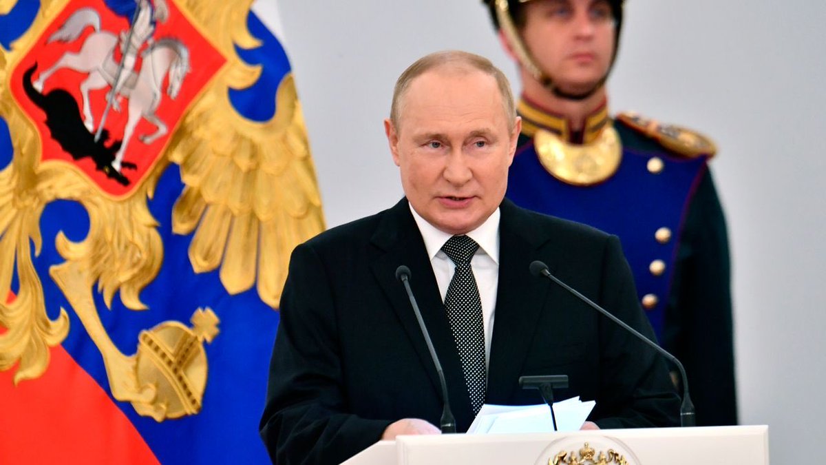 Vladimir Putin says Russia is a country ruled by God.