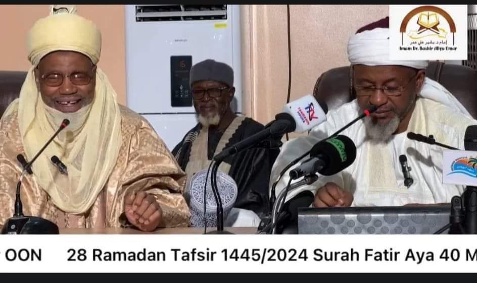 This picture carries many lessons. I don’t think there is any moment more prouder than this. The father sits and listens to the Tafsir of his Son, Dr. Bashir Aliyu, who happens to be one of the renown Islamic scholars in Nigeria. This is a fulfilled dream everyone dreams about.