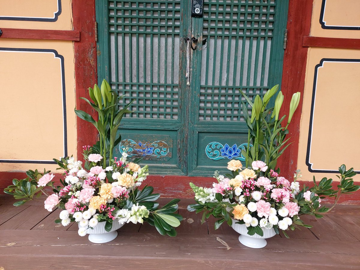 초하루 
우리절 꽃공양
오늘은 오전 수업이있어
법회참석은 못하겠네
우리절밥 엄청 맛있는데
오늘도 좋은날 보내요