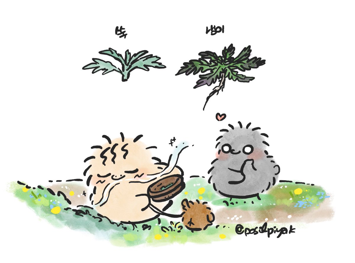 240409
나물의 계절이에요