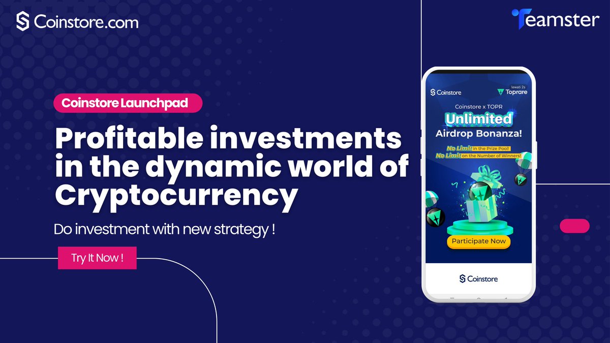 You can't never miss the opportunity boost your portfolio with return as high as 1000X on promising digital ledger projects on our platform. @CoinstoreExc the bridge between passion investors & inventive founders. Join on: h5.coinstore.com/h5/signup?invi… #coinstore #crypto #Launchpad