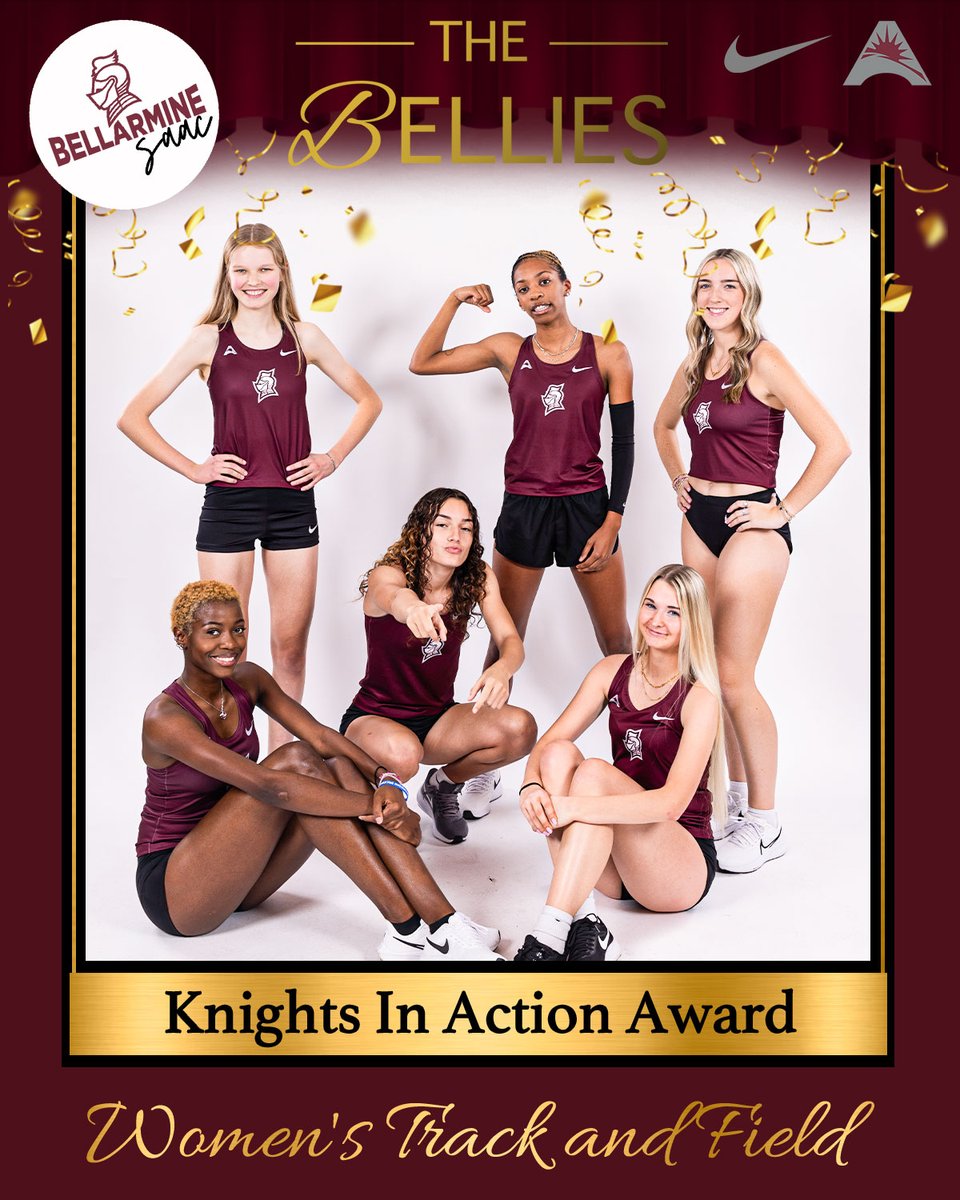 BellarmineSAAC's tweet photo. Congratulations to the @BUKnightsXCTF women on taking home the Knights In Action Award, given to the team with the highest number of community service hours. https://t.co/yIWgyFpunW
