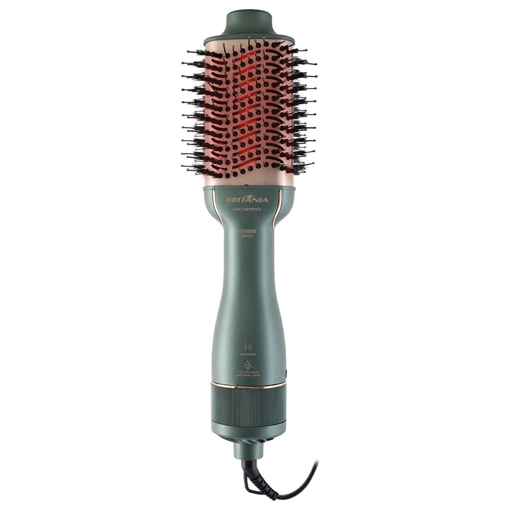Dê uma olhada em Escova Secadora Britânia Soft BES13VD 4 em 1 1300W Verde por R$149,90. Compre na Shopee agora! shope.ee/5AVcVnwy6z?sha…