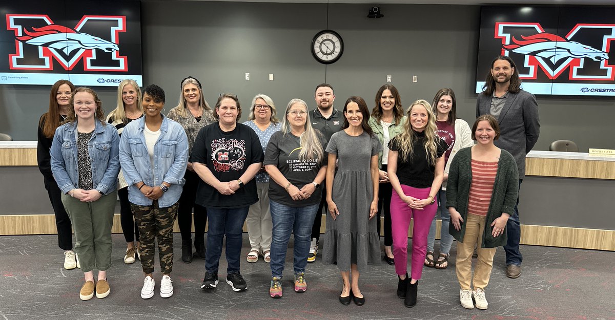 Congratulations to our Site Teachers of the Year, who were recognized at tonight's Board meeting!  #BroncoPride