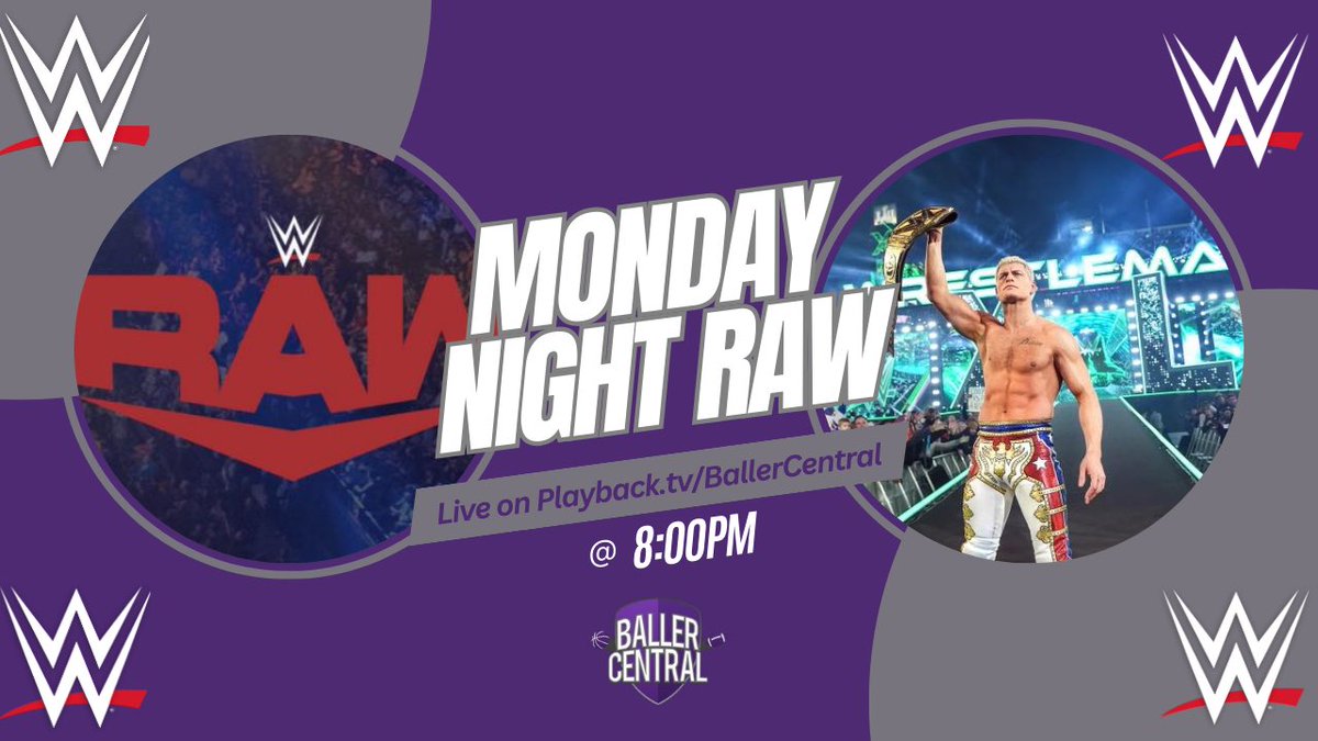 Basketball Pod moved to later this week come join us tonight on playback for Monday Night Raw!!!

playback.tv/ballercentral?…