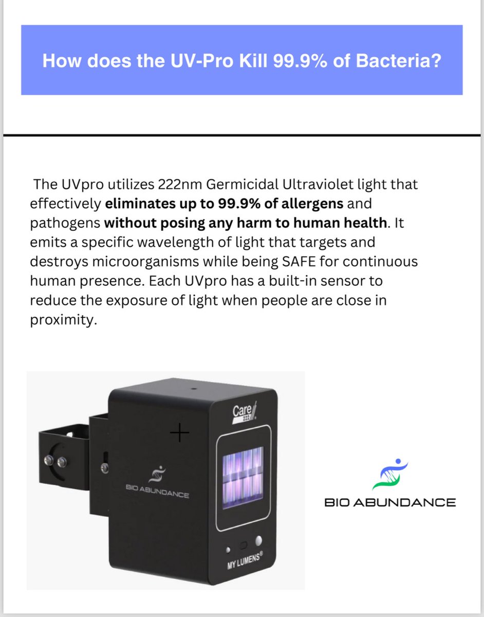 How does the UV-pro Kill 99.9% of Germs and Bacteria?

#faruvc #cleanair #covidsafe #COVID_19 #cdc #pandemic