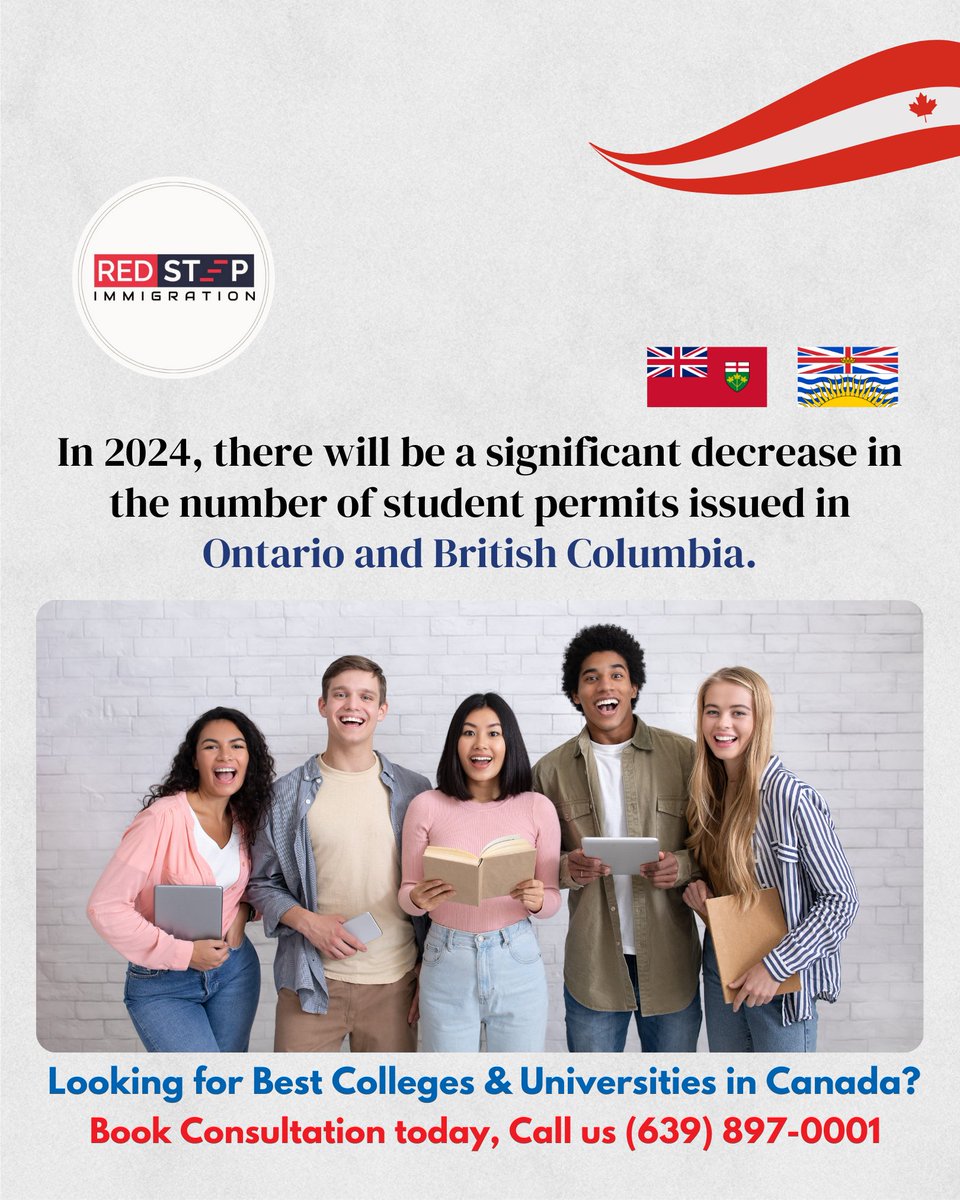 Dreaming of studying in Canada? Let's make it a reality together! With a revised target of 364,000 approved study permits for 2024, now is the perfect time to start your journey with RedStep Immigrations.
.
#RedStepImmigration #CanadaImmigration #StudyInCanada #WorkInCanada
