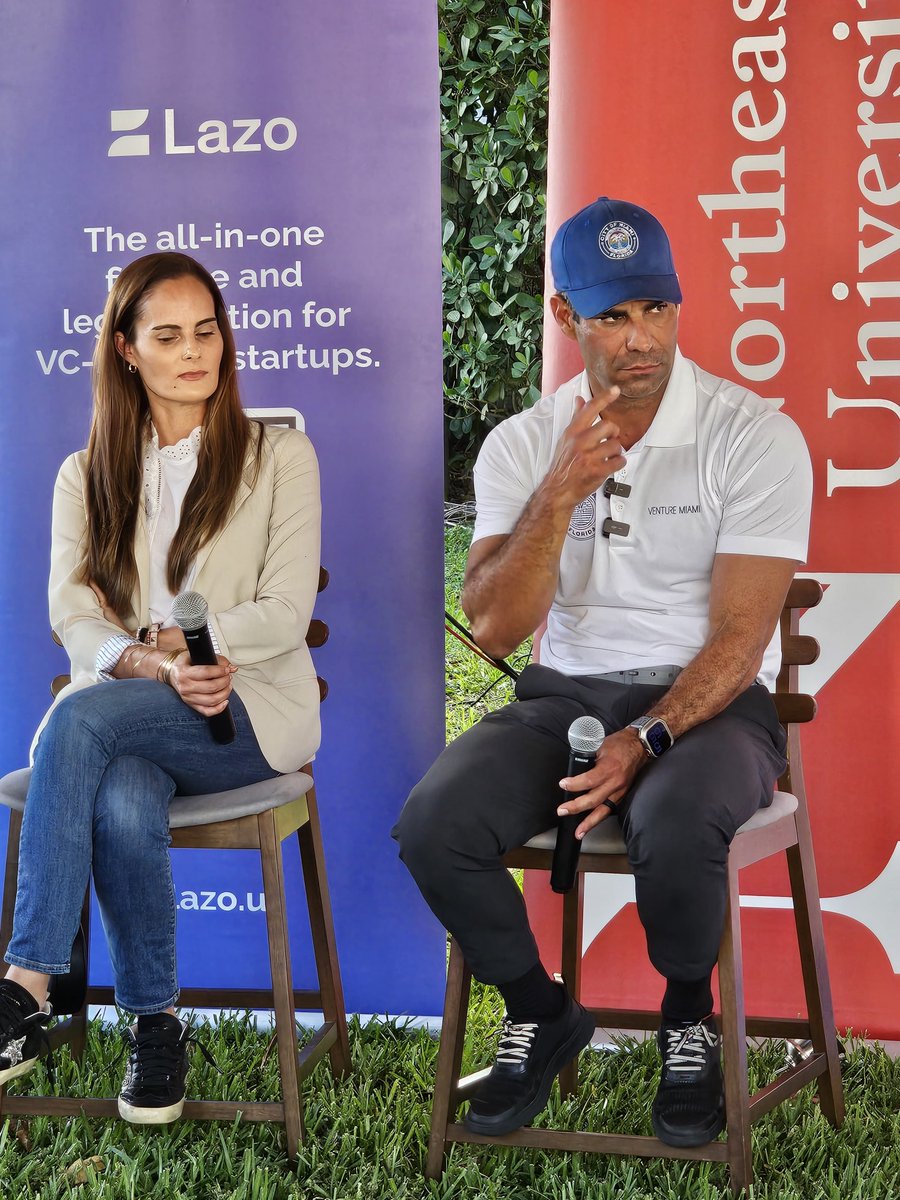 joinlazo's tweet image. Exciting start at #FoundersHouse 🏡 by Lazo with Mayor @FrancisSuarez  X. Suarez and @melmedina305 discussing Miami&apos;s booming tech scene 🚀 

Thanks @eMergeAmericas &amp;amp; #NortheasternUniversityMiami 🔥 

#MiamiTechMonth