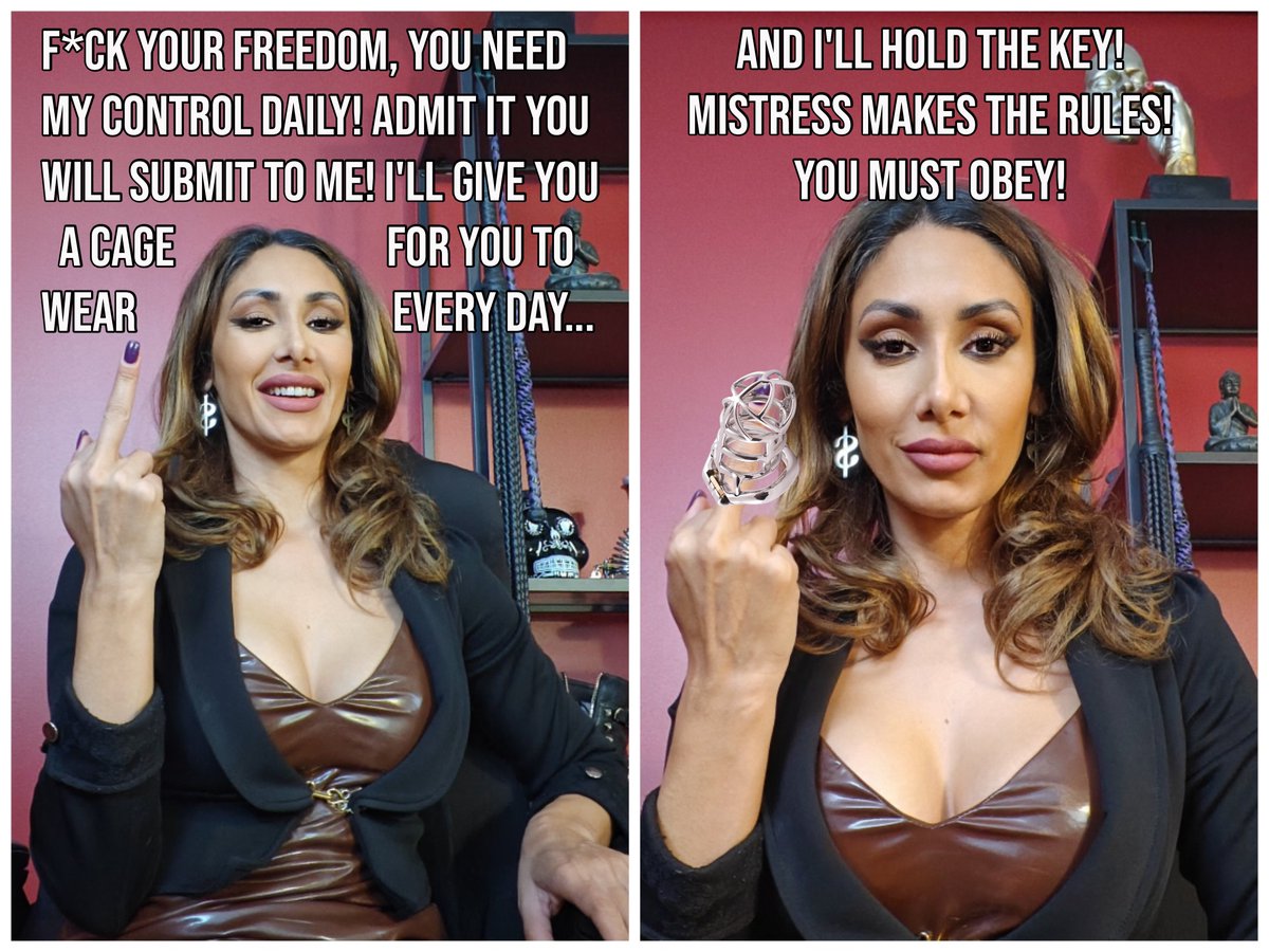 @mistressalexya Mistress Makes The Rules! You Must Obey!🍆🔐