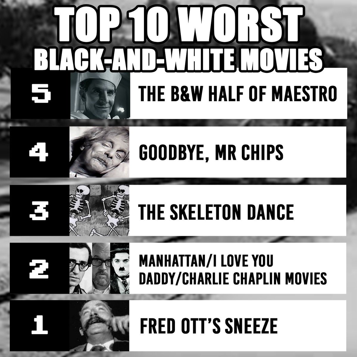 We all know black and white movies suck. But which ones are the worst??? This week on @doublethreatpod