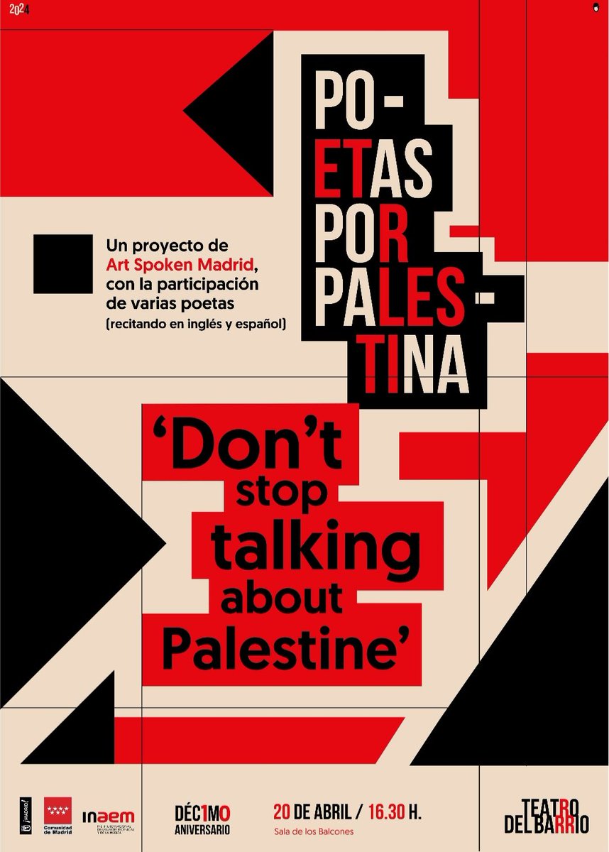 Poetas por #Palestina Cartel: @JacGavira