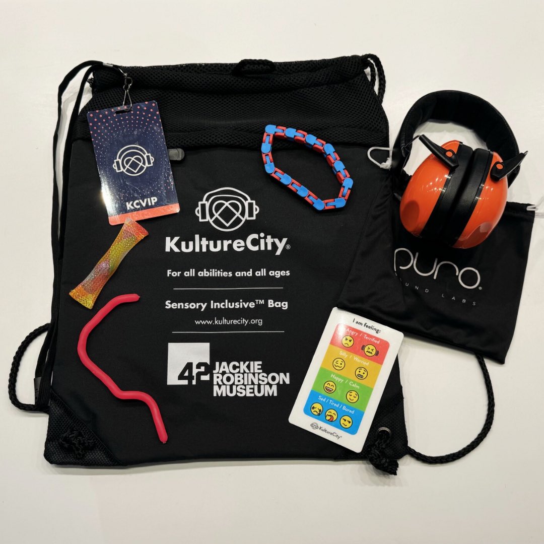 Exciting news! The Jackie Robinson Museum has partnered with @kulturec to become a sensory-inclusive certified venue. Sensory Bags equipped with noise-cancelling headphones, fidget tools, and more. Link below for details. jackierobinsonmuseum.org/learn/stories/…