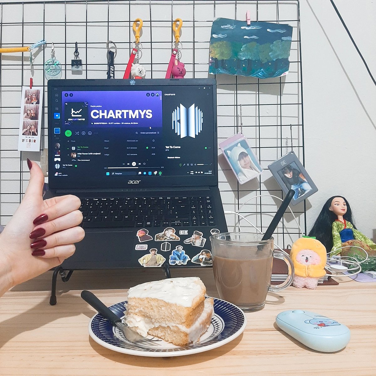 ✦ fazer stream comendo torta de limão com cappuccino é gostoso demais ˶ᵔ ᵕ ᵔ˶ @BARMYSTREAM