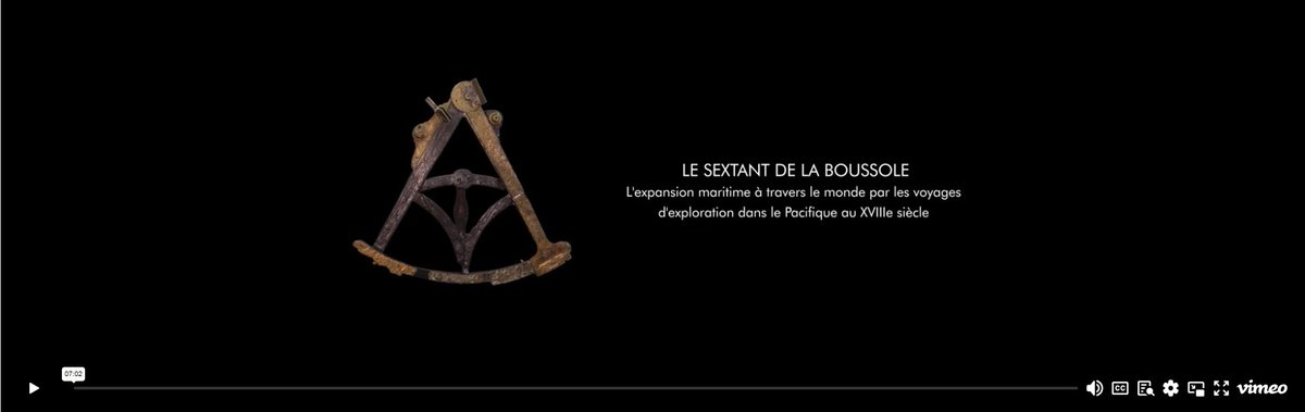 Dernière capsule vidéo de la série 'Les trésors des musées racontent une histoire' réalisée par @acnoumea. Ce sextant Mercier, retrouvé en 2005 et exposé au musée, a permis l'identification des épaves sur le site du naufrage de l'#expéditionLapérouse. urlz.fr/qcuE