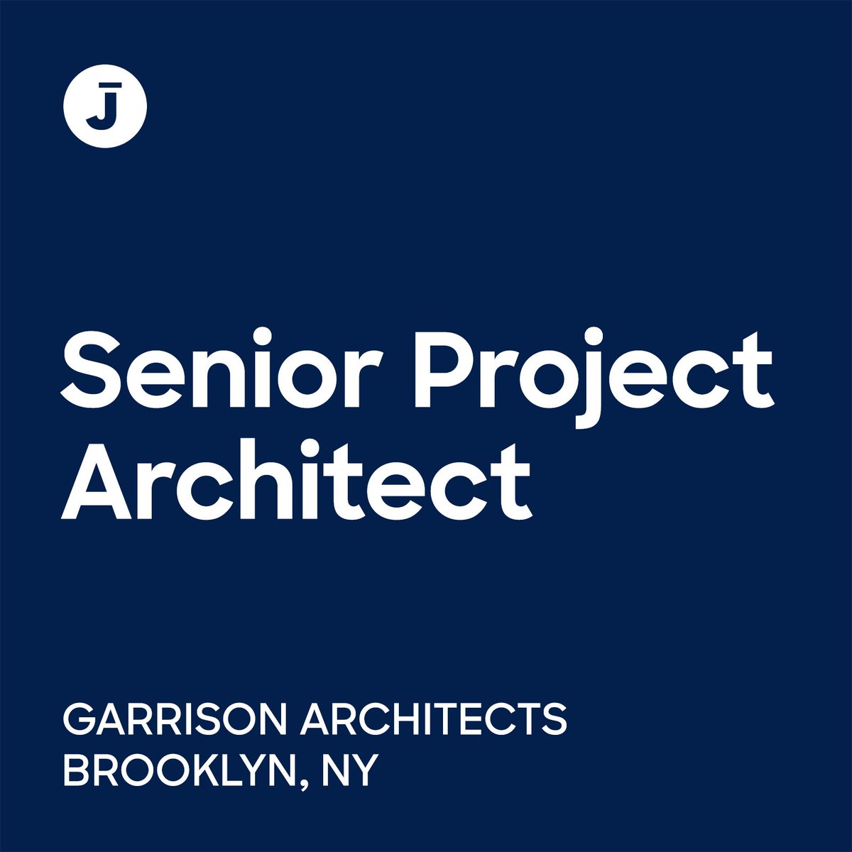 Today's Employer of the Day is Garrison Architects. They're currently hiring a Senior Project Architect in Brooklyn.

buff.ly/4arkMAu

#ArchinectJobs #ArchinectEOTD #ArchitectureJobs #NewYorkJobs #NYCJobs #BrooklynJobs