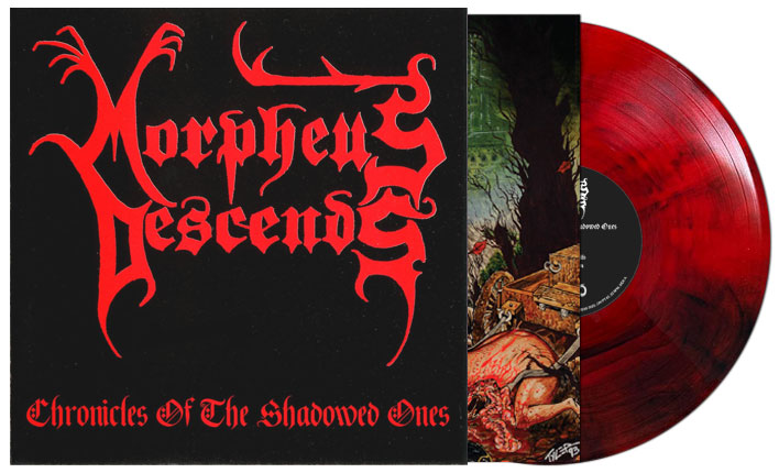 Morpheus Descends "Chronicles Of The Shadowed Ones" 12" LP (Red &amp; Black Galaxy Vinyl)

ORDER HERE: store.darkhorizonrecords.com/search.asp?key…

ARTIST: Morpheus Descends
TITLE: Chronicles Of The Shadowed Ones
STYLE: Death Metal, Doomish Crypt Rot Death Metal
FORMAT: 12" LP (Red &amp; Black Galaxy Vinyl)