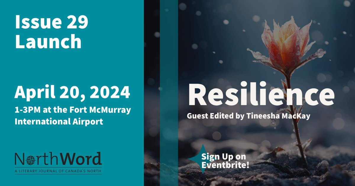 NorthWord (@northwordymm) on Twitter photo Celebrate National Poetry Month with NorthWord. Join us for the free launch event of our Issue #29. Saturday, April 20 from 1-3pm. <a href="/FlyYMM/">Fort McMurray Airport</a>. Sign up on Eventbrite. Readings, used book sale, open mic/more. Thanks once again to FlyYMM for hosting us! #ymm <a href="/ArtsCouncilWB/">Arts Council Wood Buffalo</a> <a href="/wbrl_ab/">WBRegionalLibrary</a> Celebrate National Poetry Month with NorthWord. Join us for the free launch event of our Issue #29. Saturday, April 20 from 1-3pm. <a href="/FlyYMM/">Fort McMurray Airport</a>. Sign up on Eventbrite. Readings, used book sale, open mic/more. Thanks once again to FlyYMM for hosting us! #ymm <a href="/ArtsCouncilWB/">Arts Council Wood Buffalo</a> <a href="/wbrl_ab/">WBRegionalLibrary</a>