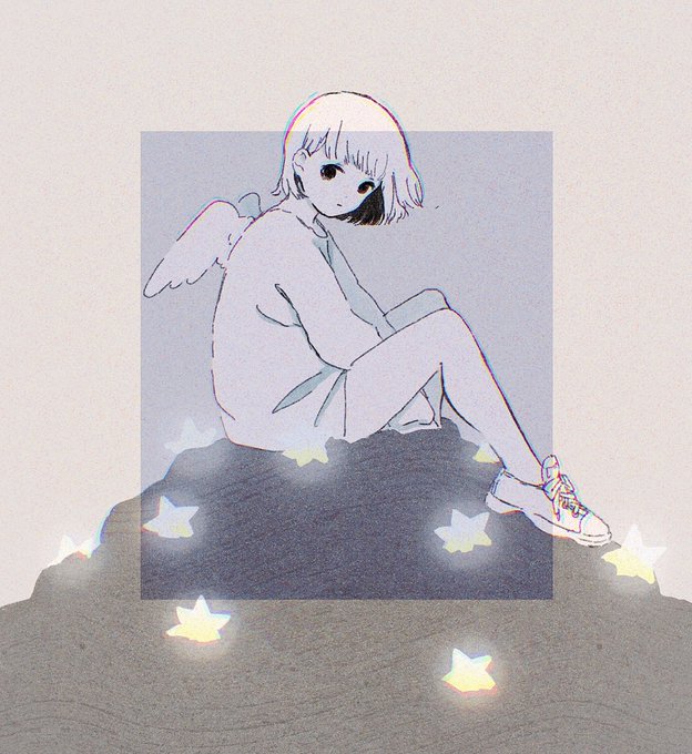 「天使 白髪」のTwitter画像/イラスト(新着)｜4ページ目