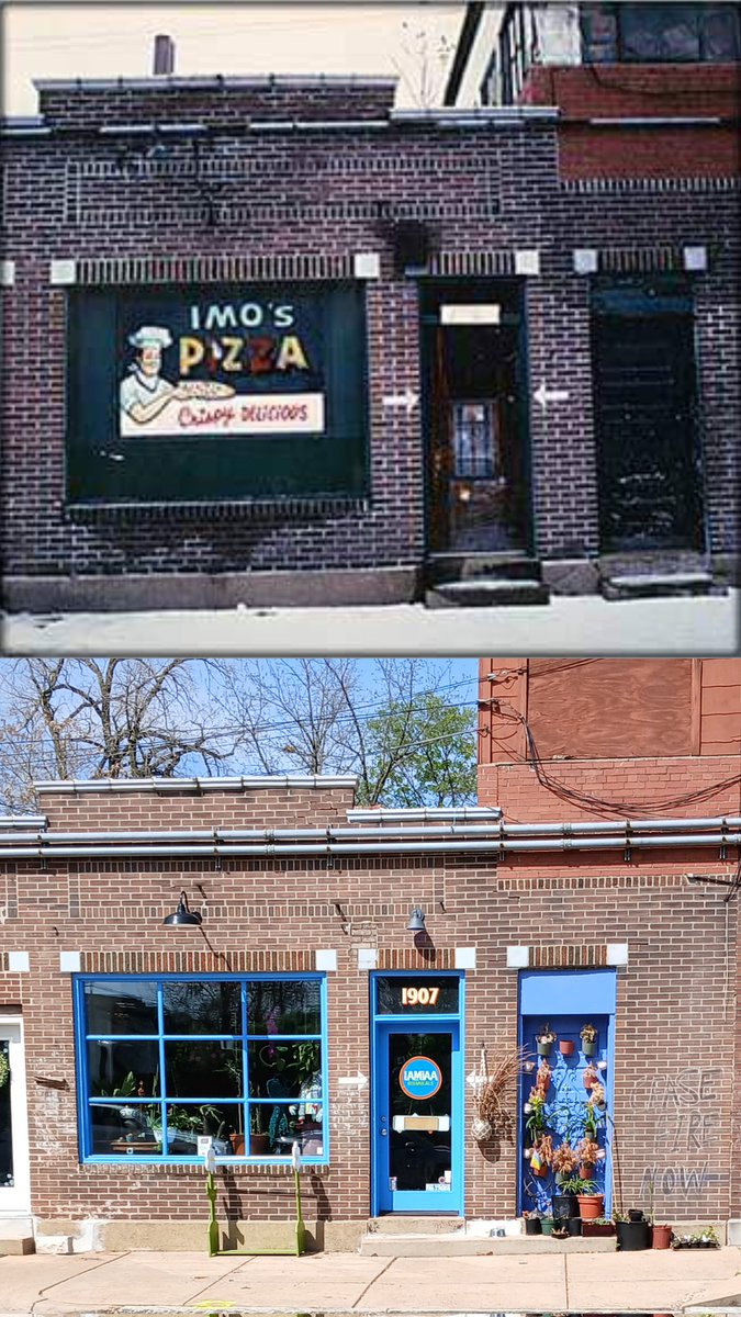 April 8, 1964 - Ed and Margie Imo opened their pizza parlor at Thurman and Shaw. Happy 60th, @imospizza!!! 2nd photo by me, April 8, 2024