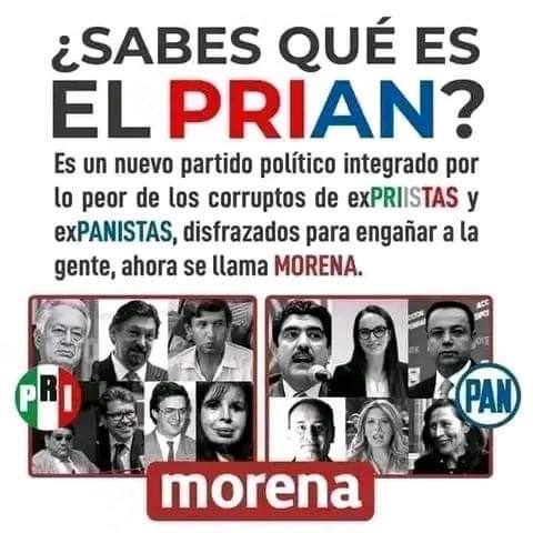 Lic_maah's tweet photo. @alvaro_delgado @ClaudioXGG Para todos aquellos fanáticos del anciano decrepito @lopezobrador_ y aplaudidores de @Claudiashein quienes tanto repiten que no quieren regresar al pasado, tienen razón, lo más corrupto y nefasto del #PRIAN ahora esta en @PartidoMorenaMx @ManuelBartlett @RicardoMonrealA @m_ebrard https://t.co/nsSPeFSEPF