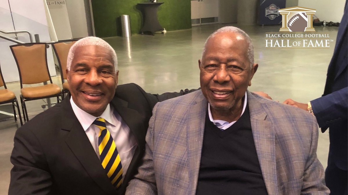 Mr Hank Aaron made an appearance at the Black College HOF in Atlanta. Thank you for supporting HBCU’s!!!