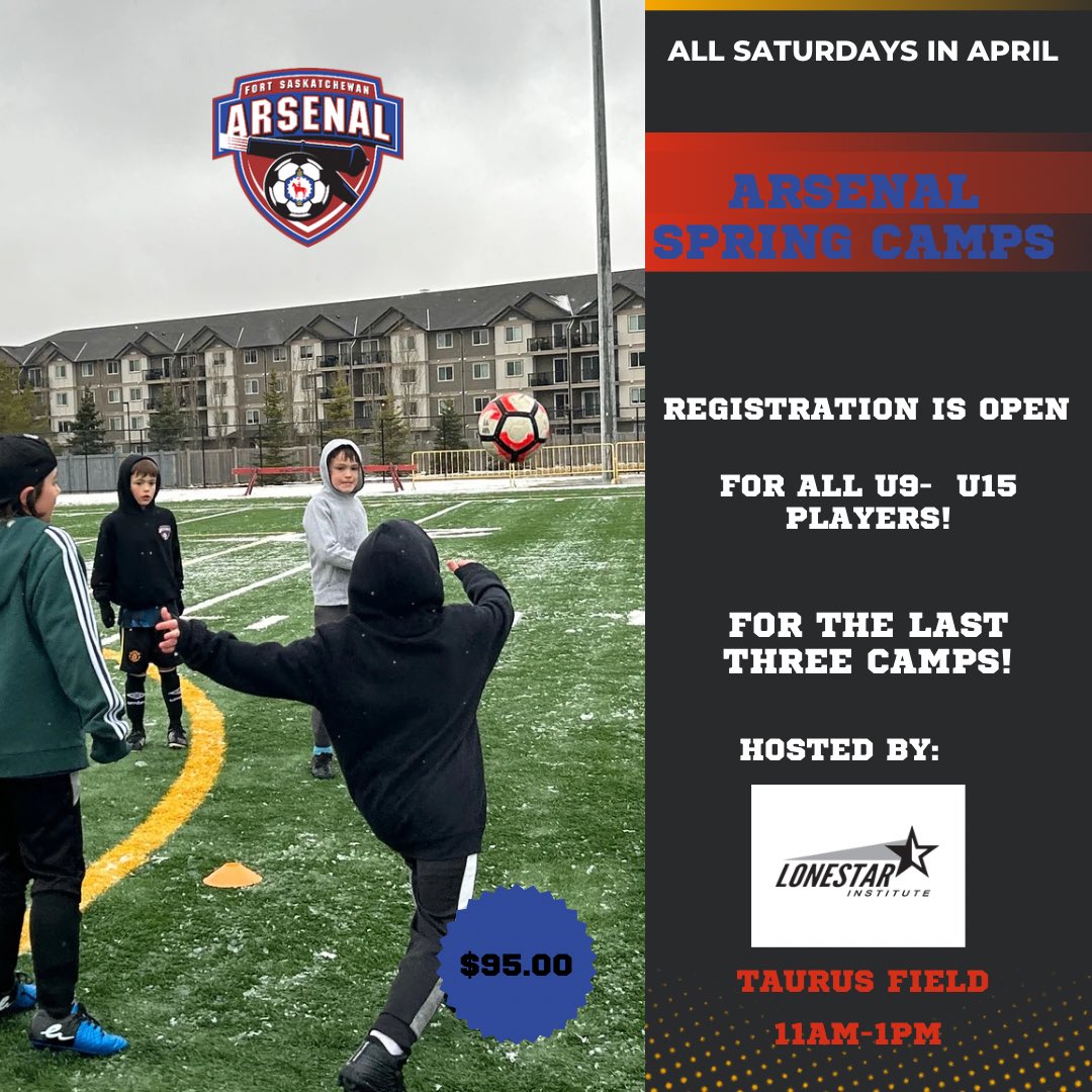 Not too late to Register! fortsasksoccer.ca to register today!