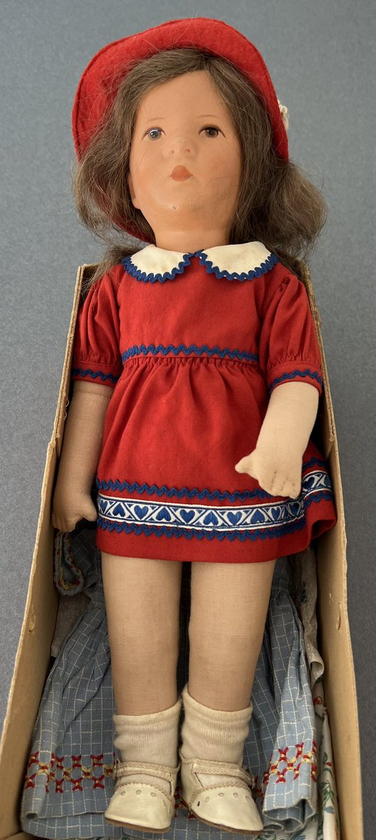 Rare German Fabric-bodied #Doll in Good Condition & Original box @shrewsmorris @u3a @thedustyteapot @eBay_UK @japantimes @thesaleroom @SmythsToysUK @thesaleroom @YarnallKate @HeswallHall @chestertweetsuk @ShrewsburyWomen @cheshirelife @LivEchonews @NWalesSocial @easyliveauction