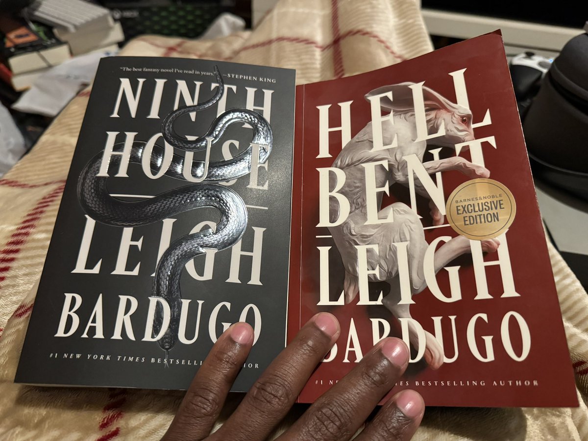 Finished both of these!! Awesome books if you’re into dark fantasy! Definite page-turners! The rare case where the 2nd book is almost as good as the first! #NinthHouse #HellBent