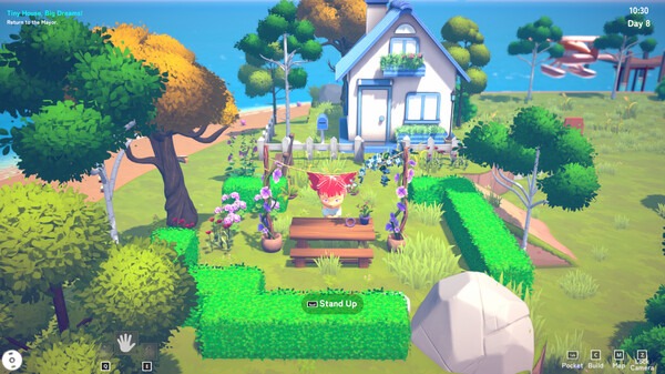 Chill Town is a cozy life sim where you help a small island town grow and captures a similar charm as Animal Crossing. You get your very own house, which you can decorate, plus you can settle in new neighbors by building their houses, which you also get to decorate. Decorate the