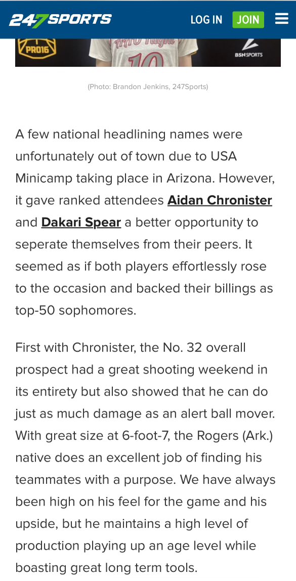 2027 @KELLEN_CASH starts his 📈 2026 @AidanChronist1 picks up where he left off! 📝: @BJenkins247 Check out what he had to say about a couple of ✈️ guys! #FlyWithUs