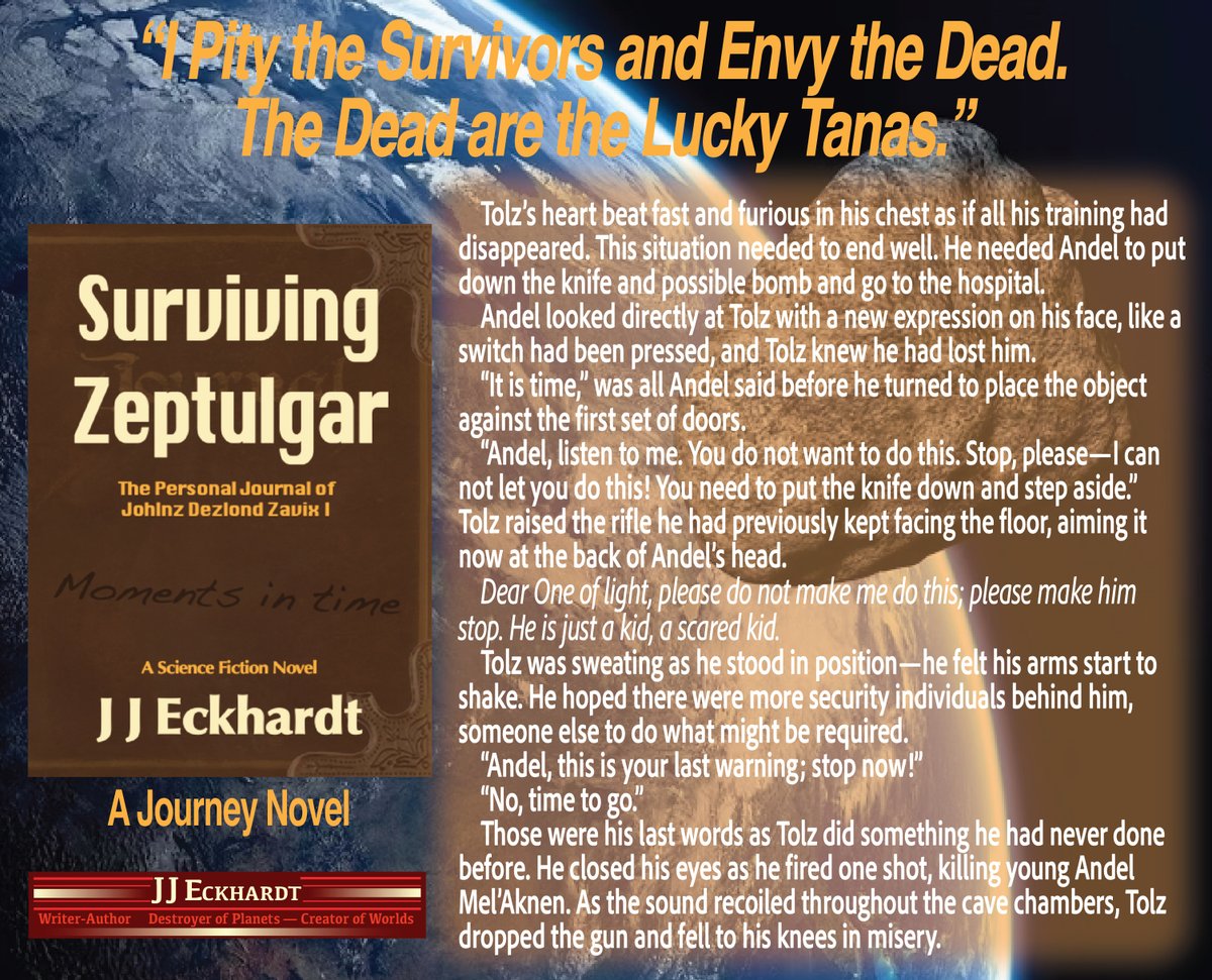 #scifibooks #scifireaders #readingcommunity #goodreads #kindle #kindlebooks #booksworthreading #sciencefiction #aliens #extinction #ele Website! jjeckhardt.com amazon.com/author/jjeckha… goodreads.com/author/show/22… jcgemmell.com/Authors/Author…