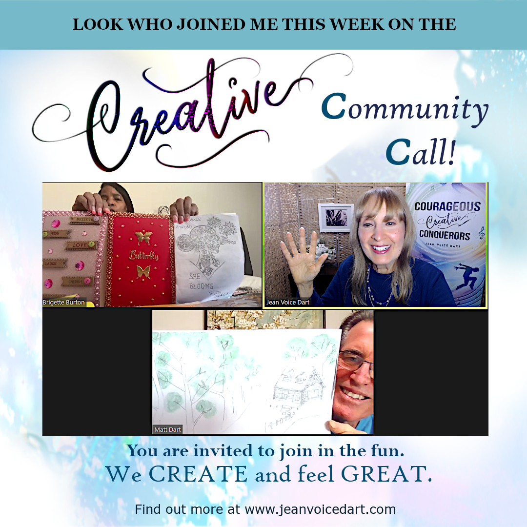 Thank you to Bridgette, and Matt, who joined me Saturday, 4/6/24, at the 'Creative Community Call.' We creatively worked together, making handcrafted cards, creating digital art, and making a colored pencil drawing.🌹❤️ #creative #community #artshare #shareandsupport