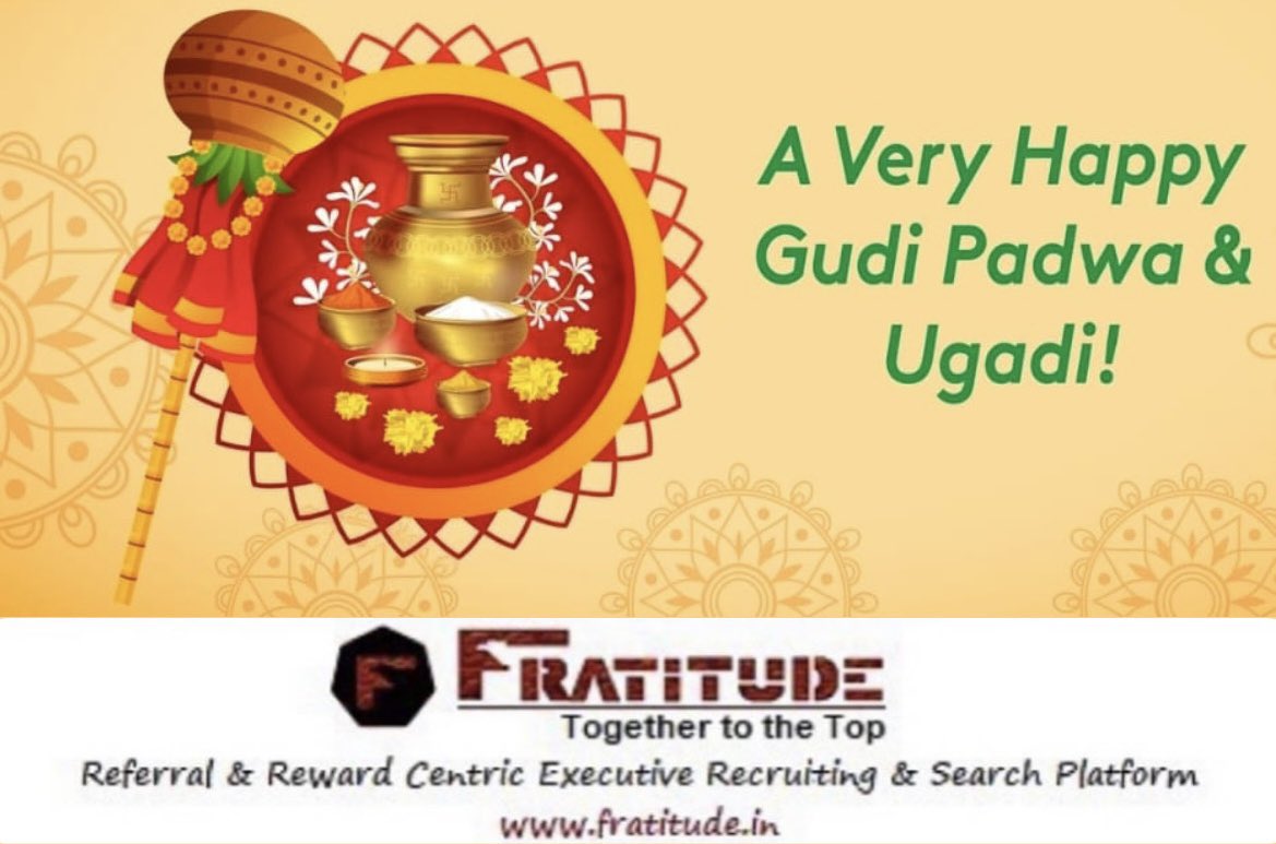 fratitudeTA's tweet photo. A Very Happy Gudi Padwa &amp; Ugadi!

@ https://t.co/nxH3BjG3zp
.
.
.
.
.
#fratitude #gudipadwa #ugadi #ugadi2024 #celebration #gratitude #india #business #jobs #jobrefferals #executivesearch #twitter https://t.co/OjNMjUlC3D