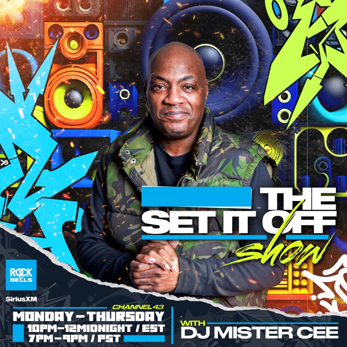 2NITE!!! THE SET IT OFF SHOW WIT @djmistercee AIRING MON-THURS 10PM-12MID(EAST COAST) 7PM-9PM(WEST COAST) ON LL COOL J @llcoolj ROCK THE BELLS RADIO @rockthebells ON SIRIUS XM CHANNEL 43!!! @siriusxm PLAYING CLASSIC/TIMELESS HIP HOP FROM THE 80’s 90’s & 2000’S!!!