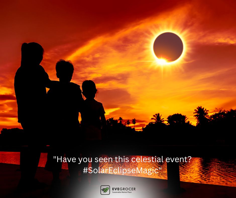 #Eclipse2024 
'Have you seen this celestial event?
#SolarEclipseMagic'

#evegrocer