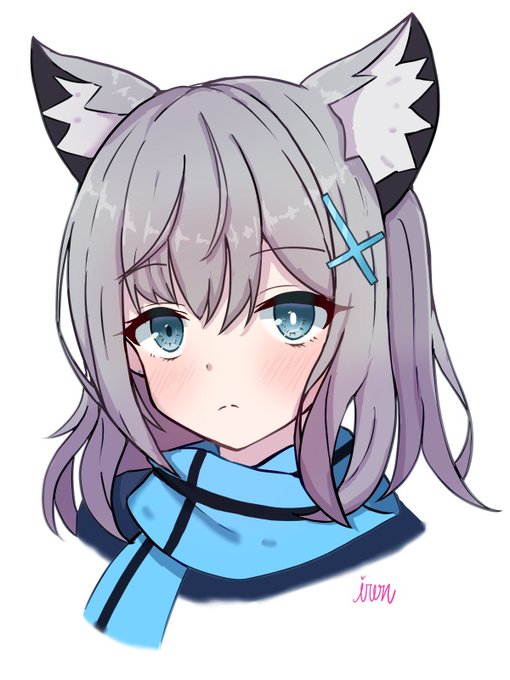 昨日練習で描いたシロコです 