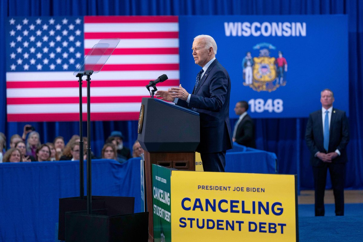 Early on, I announced a plan to provide over 40 million working- and middle-class Americans with student debt relief. Republican elected officials and special interests sued us. And the Supreme Court blocked us. That didn't stop me from finding an alternative path to relief.