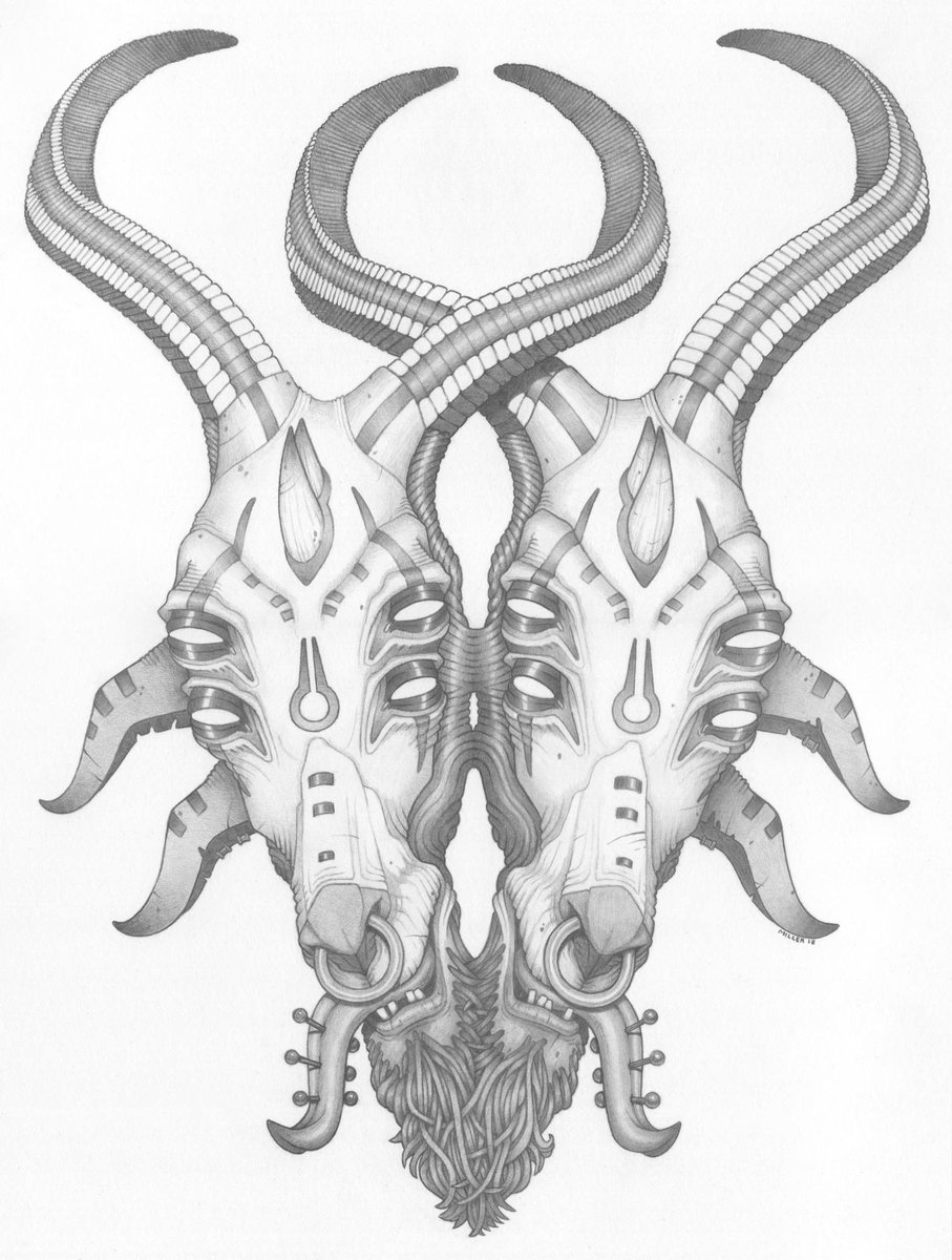IN PRIVATE COLLECTION _ 'Harbinger of Despair' 12' x 18' graphite on strathmore bristol paper.

EXPLANATION: This was a deity that appears in apocalyptic times. A entity whose presence could only mean bad things to come.

linktr.ee/DarkArtofMiller

#drawing #art #darkart #conjoined