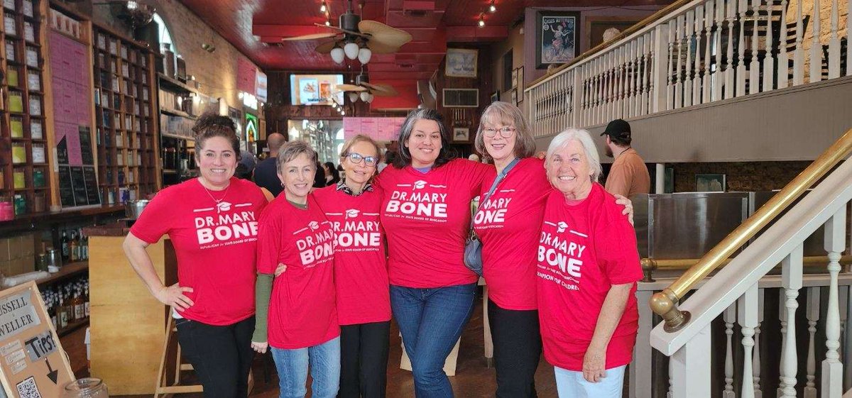 Big weekend for the campaign! Block walking and new shirts! This campaign is about the children, and I'm honored to have community support! ##EndWokeness #EducationMatters #drbone4tx