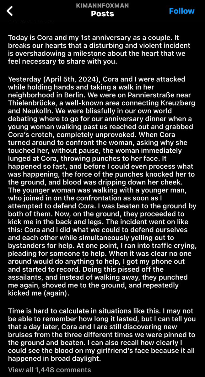 I cannot stress enough at how dangerous Neukölln, Wedding, Kreuzberg and Prenzlauer Berg are. Not just to Gay men and Lesbians but also to Jews. 

Please do not live in these areas or visit these areas unless you can hide who you are. 

You will get assaulted by Muslims