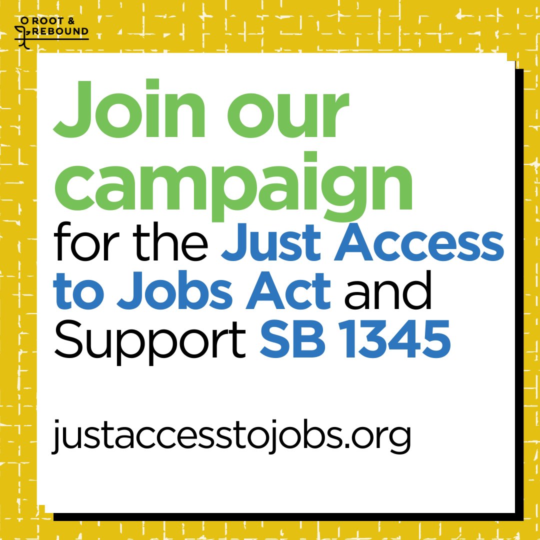 Introducing the Just Access to Jobs Act! Follow our campaign at: justaccesstojobs.org