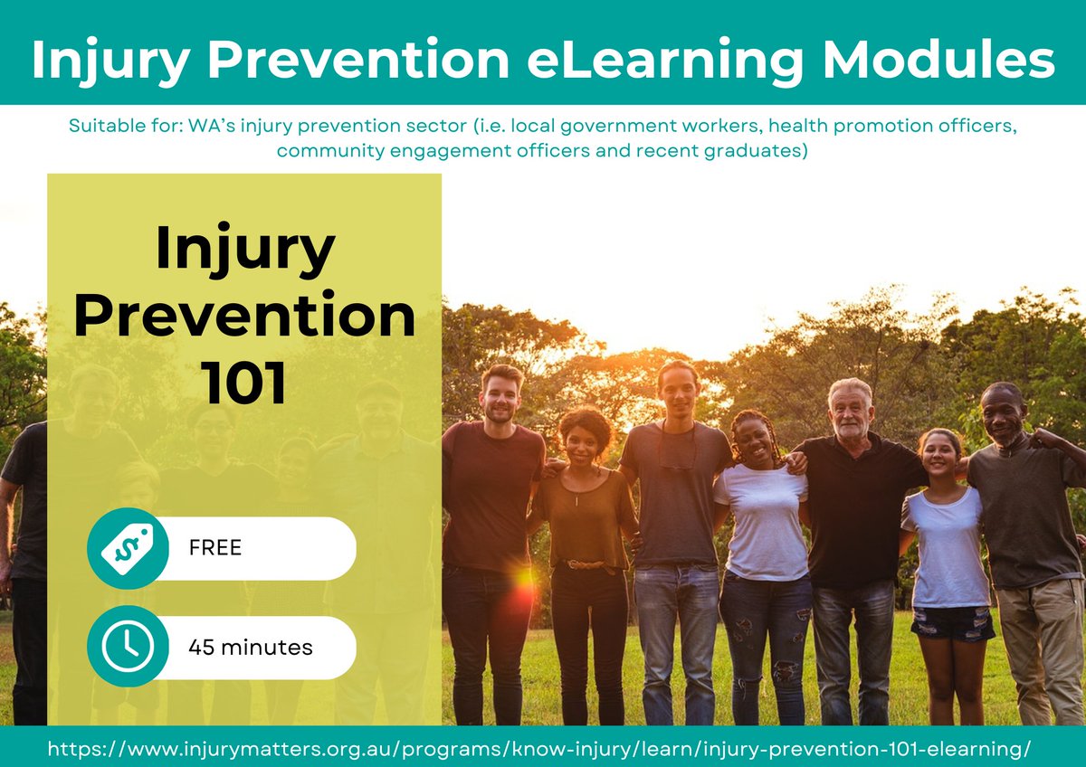 Are you new to the injury prevention sector? Do you work in local government, health promotion, or community engagement? Read more and complete this free module today! loom.ly/_9sLQu0