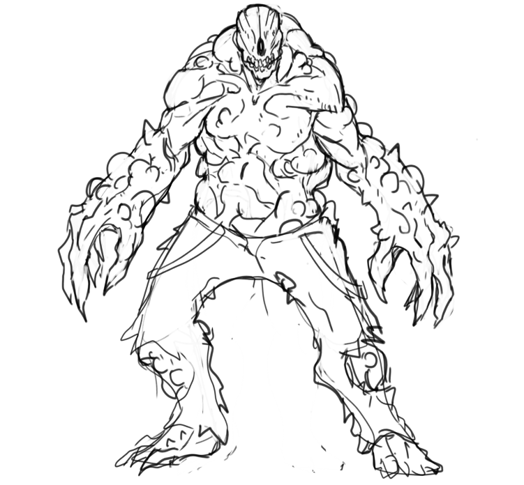 DanielCastroArt's tweet photo. A giant from another world 👽 #MonsterVerse  #Aliens #conceptart  #concept  #creatures #mutant #games  #videogames  #creaturedesign  #INK  #charecters #enemies https://t.co/USdgezu1aj