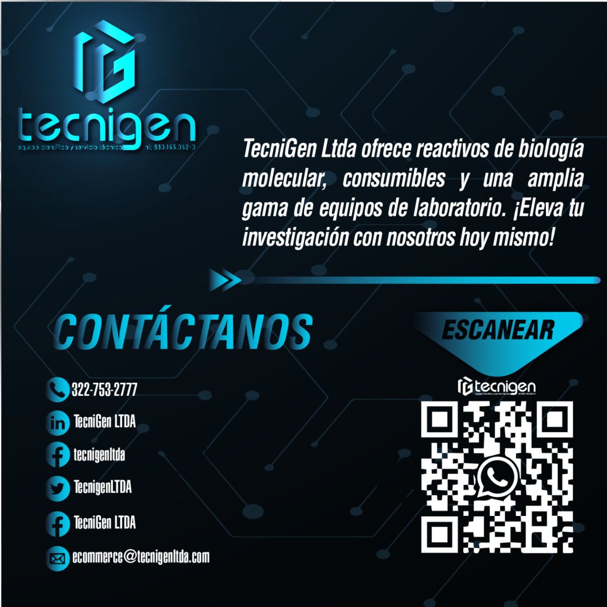 TecnigenLTDA's tweet photo. ¿Necesitas equipo de laboratorio? ¡Estamos aquí para ti! Visita nuestro sitio web en https://t.co/rJ81EISxQs y descubre nuestra extensa variedad de productos. 
#Laboratorio #equiposparalaboratorio #tecnigen #vortex #agitador #centrifugas #mezcladores #reactivoscientificos https://t.co/aGaBDq2wbw