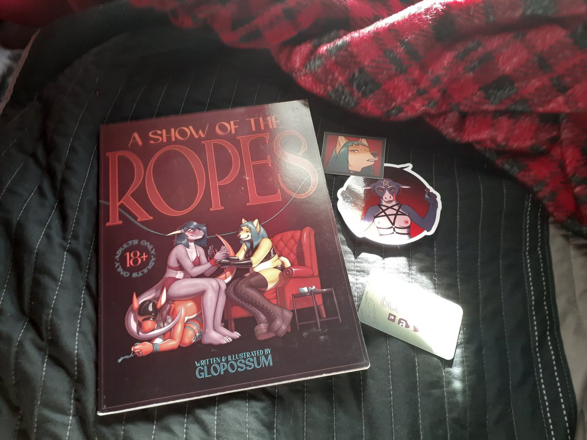 Finally got my copy of a show of the ropes by @Glopossum !! One of the best nsfw comics I've read!